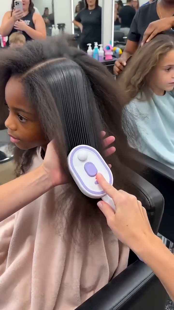 VIVITO 3-in-1 Electric Steam Brush with Red Light Therapy | Nano Mist Detangling Hair Brush for Wet &amp;amp; Dry Hair | Wireless USB-C Rechargeable Scalp Massager &amp;amp; Anti-Frizz Essential Oil Diffuser (AnyColor, Pack of 1)